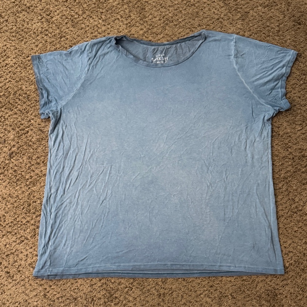 Torrid Super Soft Blue Knit Top